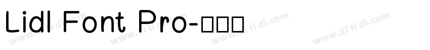 Lidl Font Pro字体转换